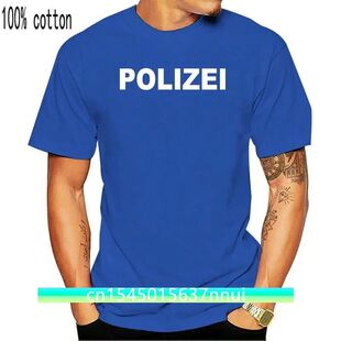 Polizei T-Shirt Schwarz Fun Souvenir Party 2018 Flash Print