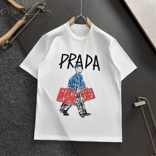 Summer New Round Neck Trendy Brand Letter Printing Short Sle