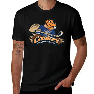 CHL Retro QMJHL Sherbrooke Castors T-Shirt oversized t shirt