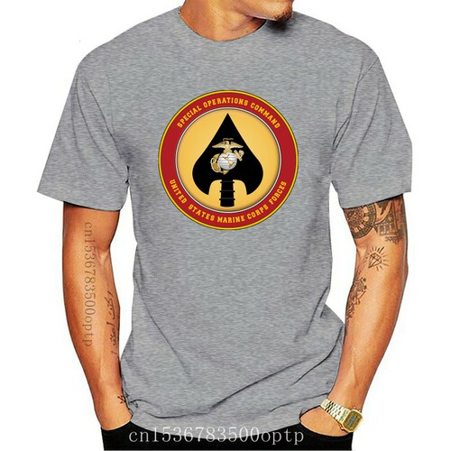 New USMC MARSOC T-SHIRT  MILITARY  THICK  USMC RECON  SPECIA