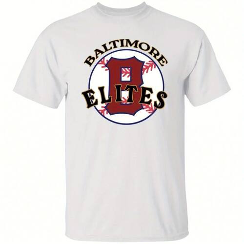 Baltimore Elites Men's Classic Black Baseball League T-Shirt
