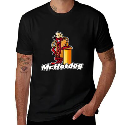 mr hot dog T-Shirt blanks custom shirt anime T-shirts for me