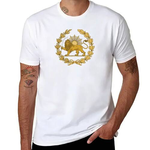 Lion & Sun Emblem of Persia (Iran) T-Shirt boys animal print
