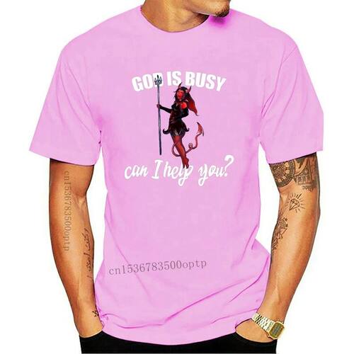 God Is Busy Can I Help You T Shirt Men Customize Tee Shirt C