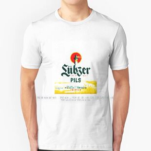 Lubzer Pils 100% Cotton T Shirt Hops Malt Water Fermented Fe