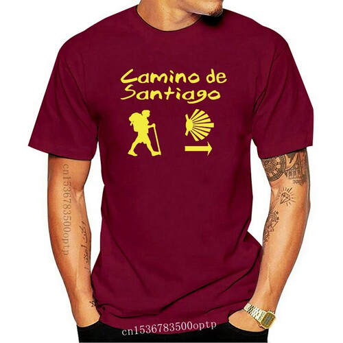New 2021 men shirt Camino de Santiago Compostela TShirt Pilg