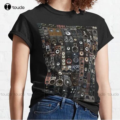 New Speakers Classic T-Shirt Cotton Tee Shirt Mens Compressi