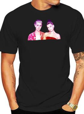 T-Shirt Justin Bieber, T-Shirt en coton à manches courtes p