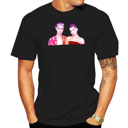 T-Shirt Justin Bieber, T-Shirt en coton à manches courtes p