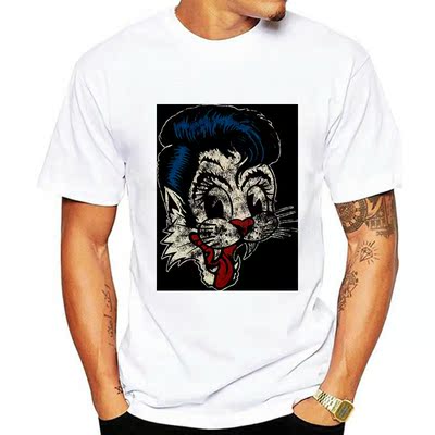 T-Shirt The Stray chats Rock pour hommes, vêtements noirs,