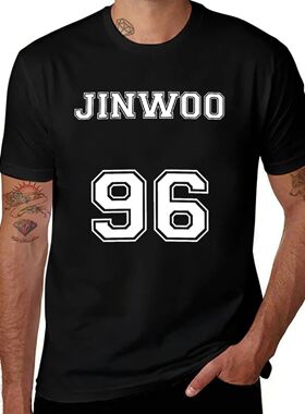 jinwoo 96 T-Shirt funny costumes tops luxury t-shirt fitted