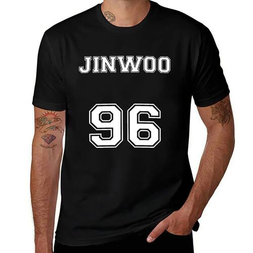 jinwoo 96 T-Shirt funny costumes tops luxury t-shirt fitted