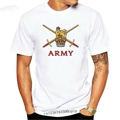 New Tops T Shirt Men british army Design Black Geek Custom M