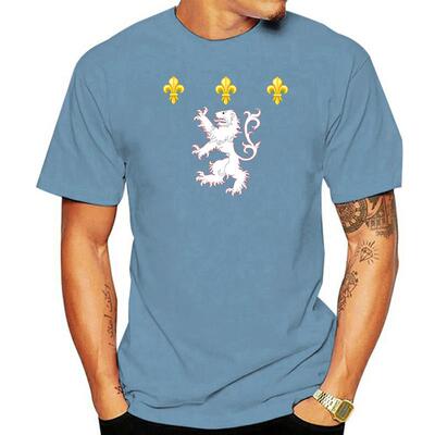 T Shirt France Lyon Lyonnais Drapeau Armoiries High Quality