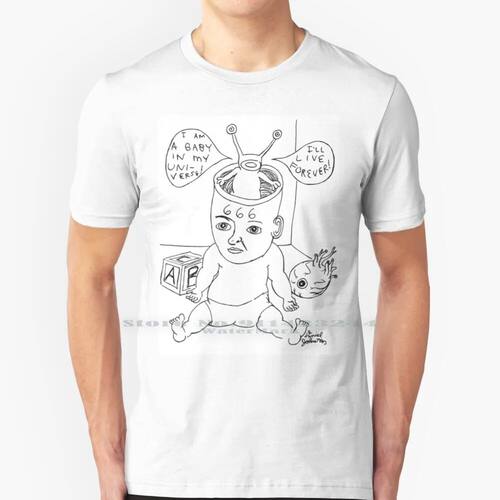Drawing 100% Cotton T Shirt Hi How Are You 90s 80s Grunge Ae