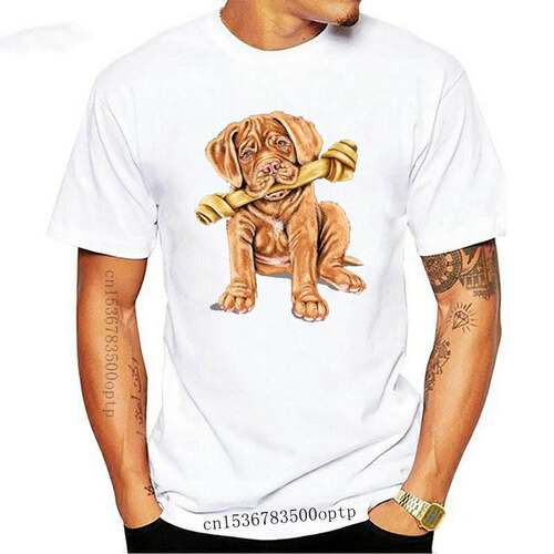 New Summer  streetwear short sleeve Tees French Mastiff Pupp