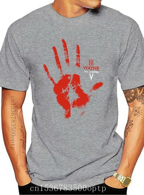 New Lil Wayne Tha Carter V Red Hand T-Shirt Size S-2Xl Humor