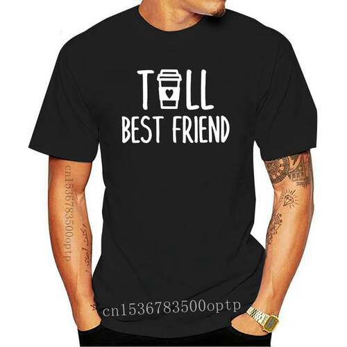 New Tall and short best friend gift Women tshirt Cotton Casu