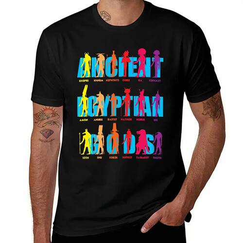 Ancient Egyptian Gods T-Shirt oversized plain T-shirts overs