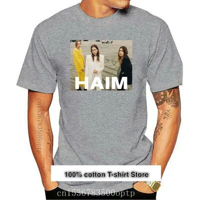 Camiseta de haim para hombre, camisa clásica estampada, top