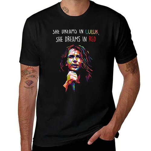 She dreams in color She dreams in red T-Shirt custom t-shirt