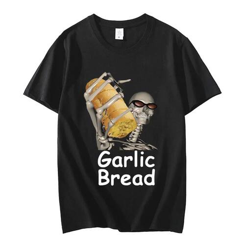 Garlic Bread T Shirt Men Women Fashion T-shirts Cotton Tshir