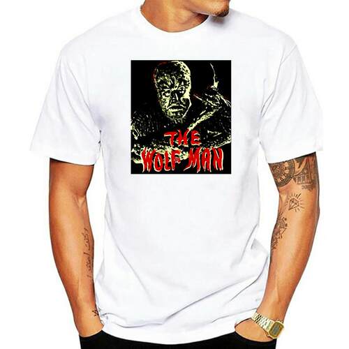 T-Shirt homme en coton, authentique, universel, The Wolf Man