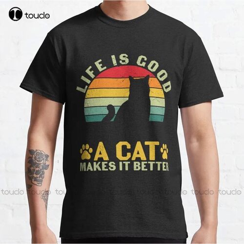 Cat Life Is Perfect Classic T-Shirt Oversized?Shirts For Wom