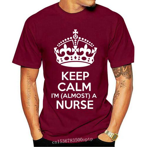 Keep Calm I'm Almost A Nurse Womens T Shirt Ladies Nursing F