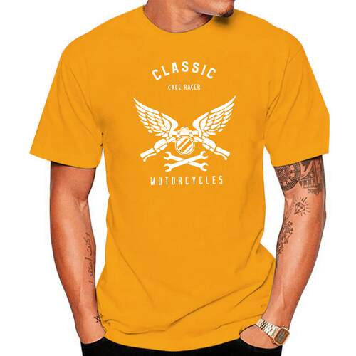 Cool Clasic Cafe Racer Motorcycles T Shirts Mens Custom Prin