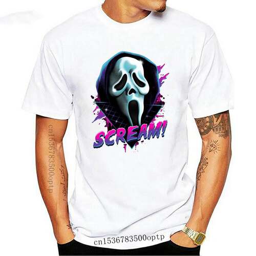 New Scream Movie Ghost Face Mask Horror Halloween T Shirt Me