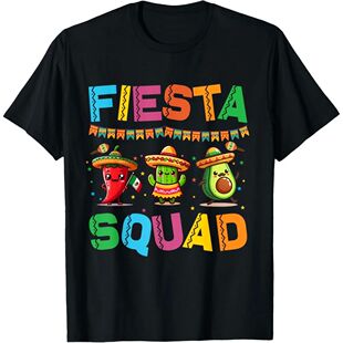Fiesta Squad Cinco De Mayo for Men Women T-Shirt Cute Graphi
