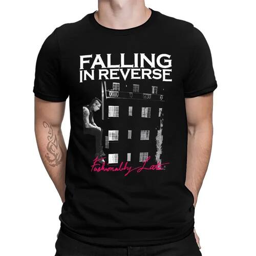 Novelty  Falling In Reverse Fashionably Late Cover T Shirt M