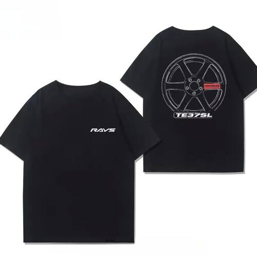 2025 Japan Ray Wheel Modified Car Jdm Short Sleeve Printed T