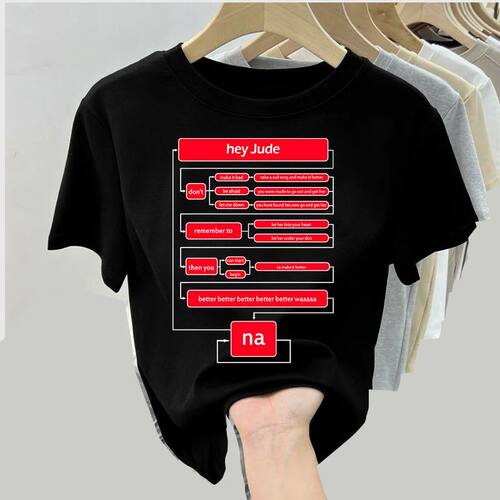 Rock Alphabet and Spin Fun Guitar Stave Short Sleeve Punk Me