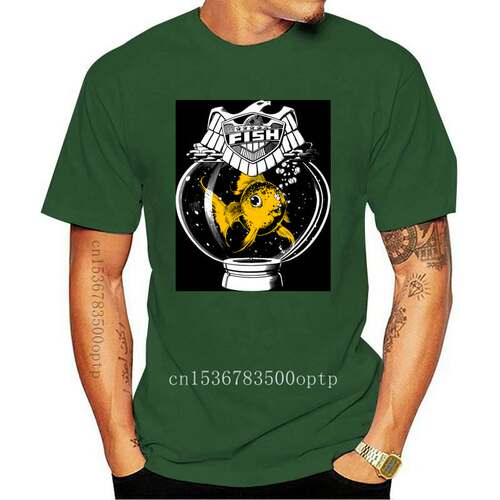 New 2000Ad Judge Fish T-Shirt Chief Cal Mega City One Dredd