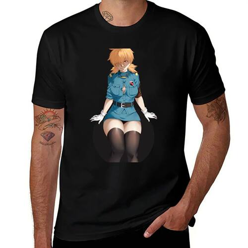 Seras Victoria Hellsing T-Shirt blue archive korean fashion