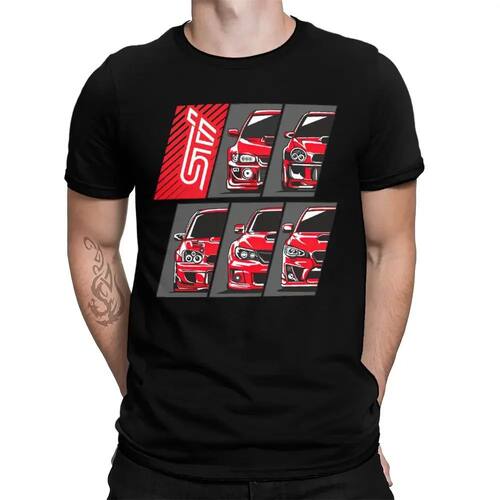 Fresh JDM - STI T Shirt Harajuku Short Sleeve T-shirt Cotton
