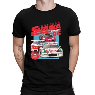 Harajuku New JGTC Suzuka 1996 T-Shirt Aesthetic Clothes Quic