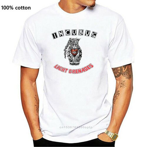 INCUBUS LIGHT GRENADES TOUR 2008 IVORY T-SHIRT NEW ADULT