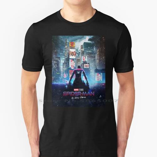 No Way Home Snowy Nyc 100% Cotton T Shirt No Way Home Tom Ho