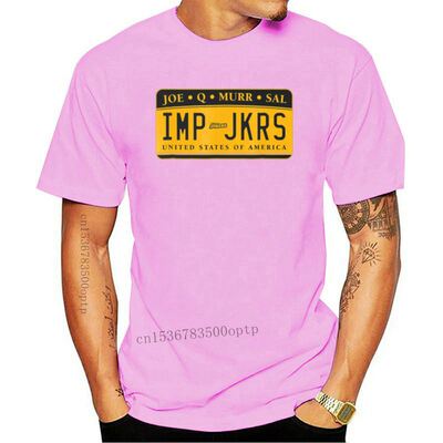 Impractical Jokers License Plate New T-shirt Black Navy for