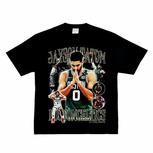 NBA Star Tatum Tatum Cotton Black Short Sleeve Blockbuster M