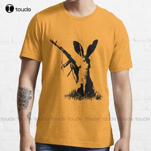 New Jackrabbit With Kalashnikov Rabbit Jackrabbit T-Shirt Co
