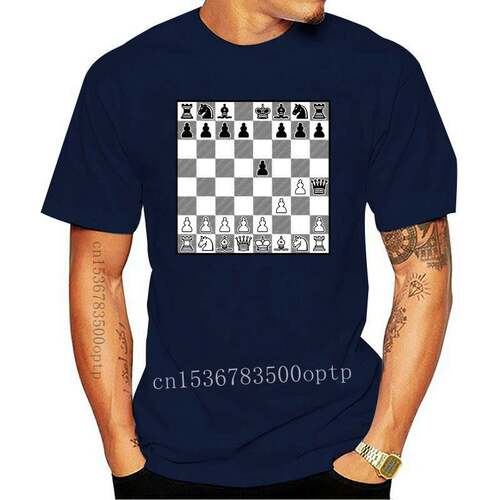 New Chess T Shirt - Fools Mate Board Layout Classic Maths