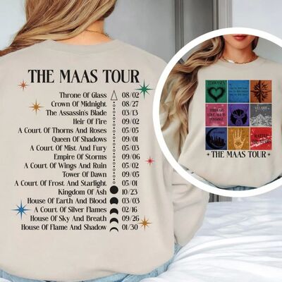 Sarah J Maas Sweatshirt Maas Tour Merch, ACOTAR Sweatshirt T