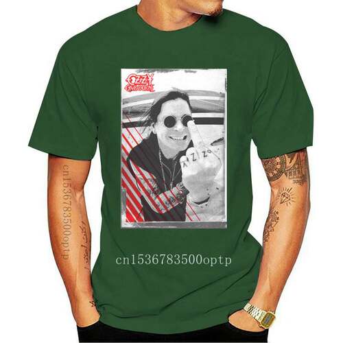 New Ozzy Osbourne Middle Finger T Shirt Crazy Train Live Scr