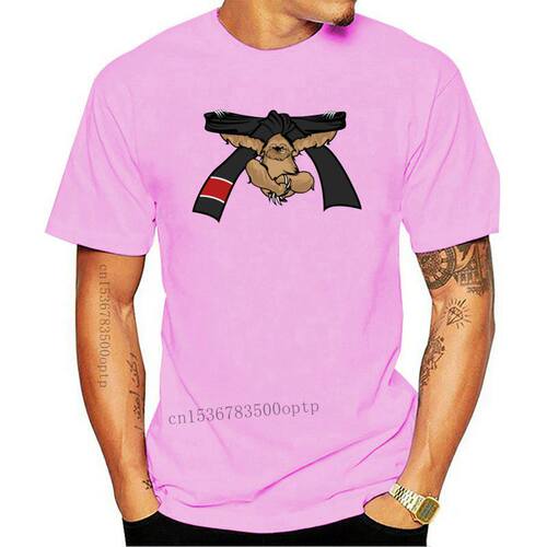 Sloth Jiu Jitsu Shirt BJJ Black Belt T-shirt For Men Dropshi