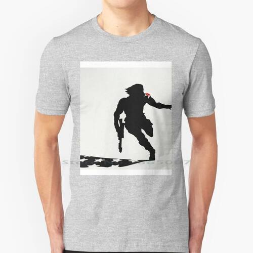 The Winter Solider Silhouette 100% Cotton T Shirt The Steve