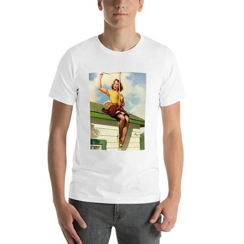 LE 2024 Gil Elvgren Appreciation T Shirt no. 16. boys animal